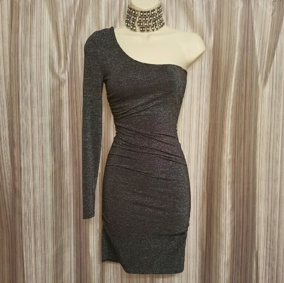 guess silver dress