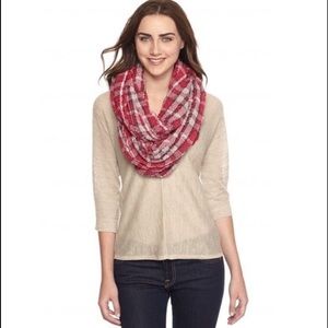 NWT BCBG Radiant Red Infinity Scarf