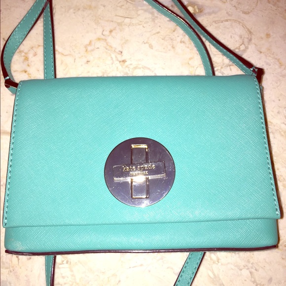 Teal Kate Spade purse 👛