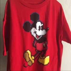 Disney Mickey Mouse pixel shirt NWOT