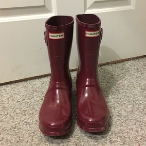 Burgundy Hunter Boots