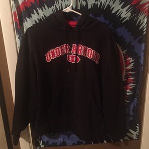 Under at our sweatshirt