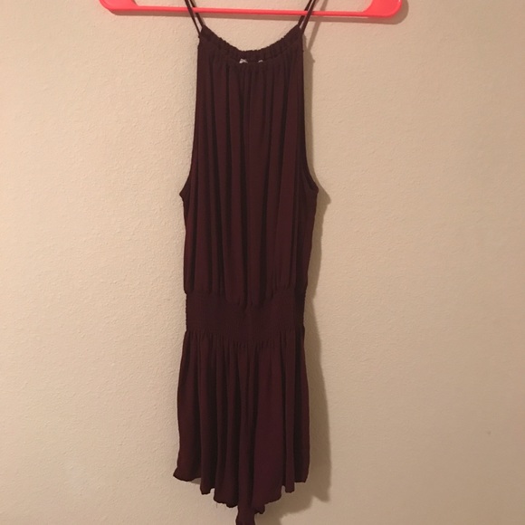 Burgundy romper
