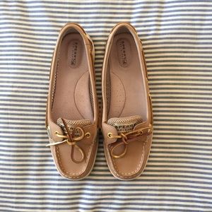 Gold Sperry Top-siders
