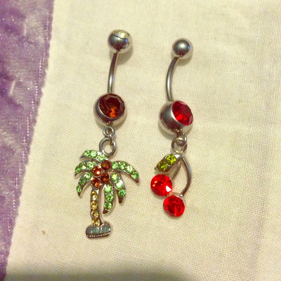 Two belly button rings , never worn