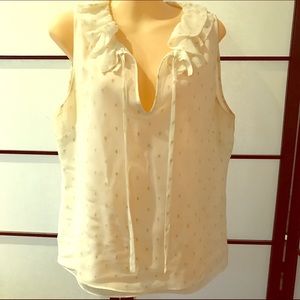 Kate Spade Silk Shell with Pussy Bow