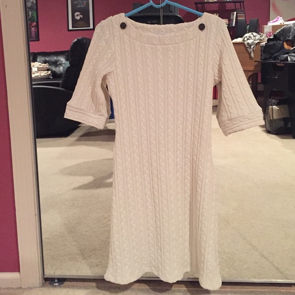 ❄️ Papillon Blanc Ivory Sweater Dress ❄️