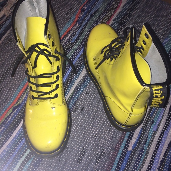 Yellow Doc Martens