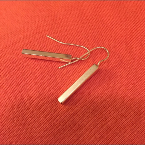 Silver plated drop earrings