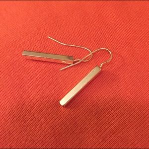 Silver plated drop earrings