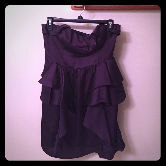Plum homecoming dress