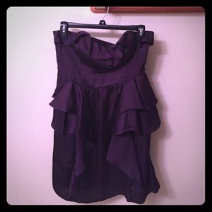 Plum homecoming dress