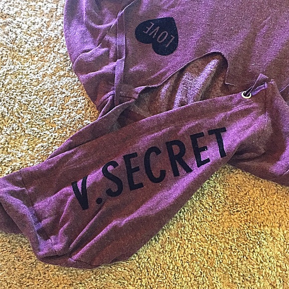 VS deep v neck hoodie tunic XS NWOTs - Picture 2 of 4