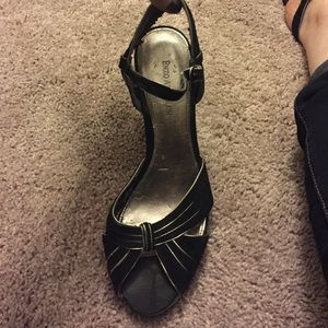 Black wedges. Loved these shoes!