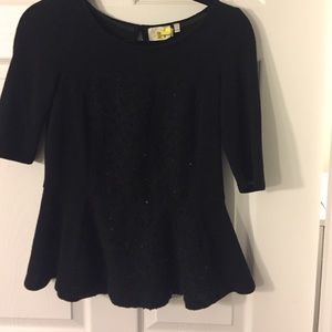 Anthropologie peplum sweater
