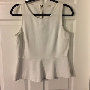 JCrew peplum tank