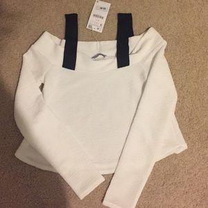 Zara- White off the shoulder top