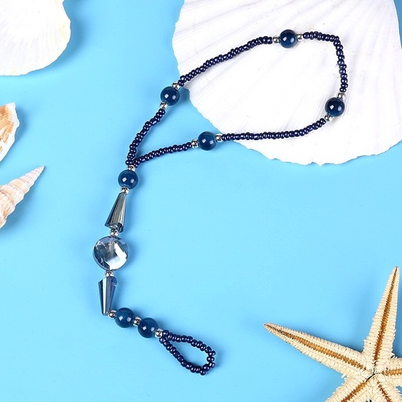 CLOSET CLOSING - Blue Beads Anklet - Picture 4 of 4