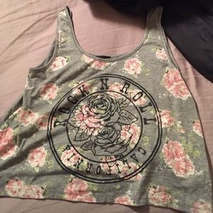 Rock n roll crop top.