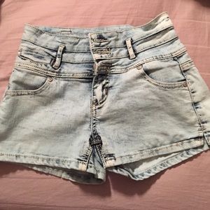 High waisted shorts