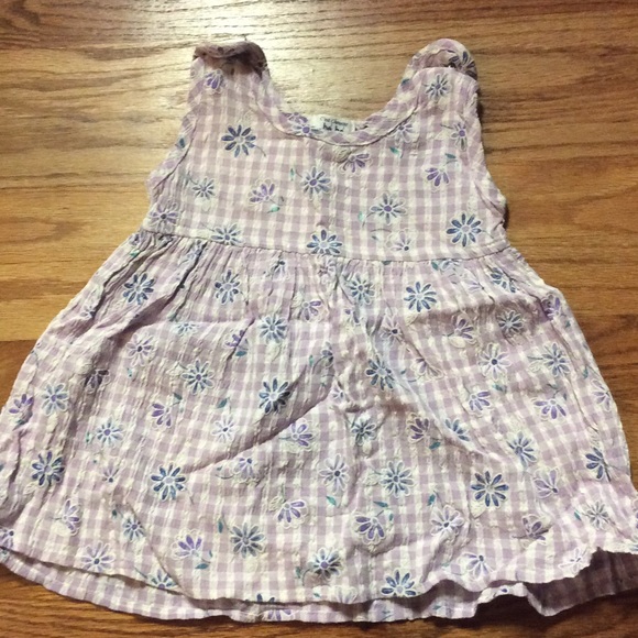 Designer baby dress in lilac