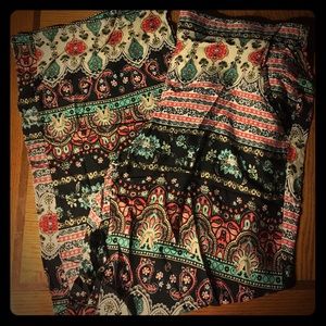 Palazzo Patterned Pants