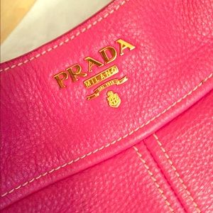 Beautiful dark pink, medium Prada handbag