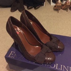 Enzo Agiolini- brown leather dress shoes