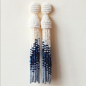Oscar De La Renta Inspired Ombré Tassel Earrings