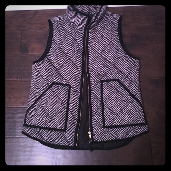 J. Crew herringbone vest