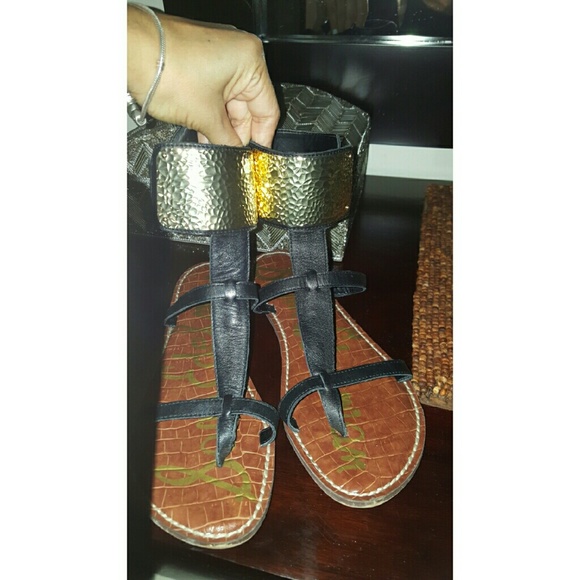 Sam Edelman Leather black Sandals Women's SZ 8