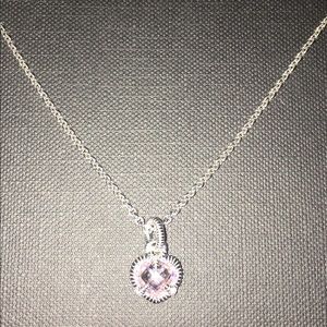 Judith Ripka sterling silver heart necklace