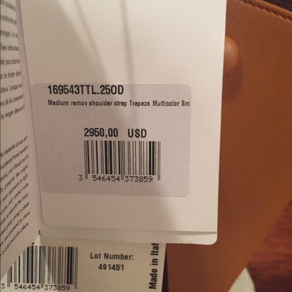 Celine tricolor medium trapeze bag - Picture 3 of 4