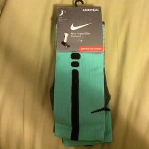 Mint Green Nike Elites Basketball Socks
