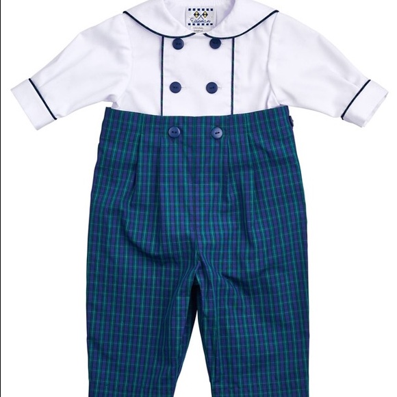Florence Eiseman plaid button-on outfit