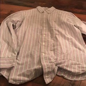 Ralph Lauren purple striped button down shirt