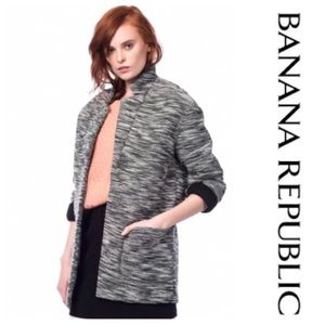 HP🎉 Banana Republic Knit Tweed Coat Jacket