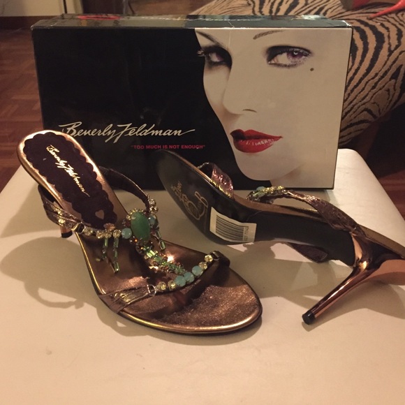 New been worn Beverly Feldman evening shoes