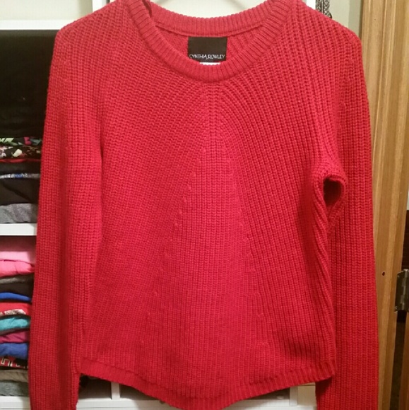 Cynthia Rowley red sweater size small