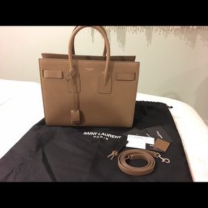 Sold❌Yves Saint Laurent Sac de Jour Small Taupe
