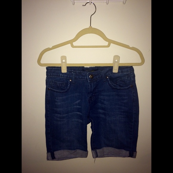 Anthropologie Blue Jean Bermuda