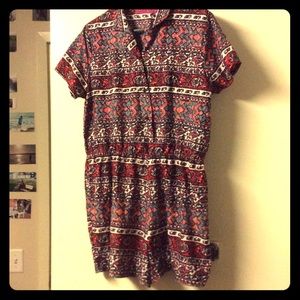 Aztec patterned romper