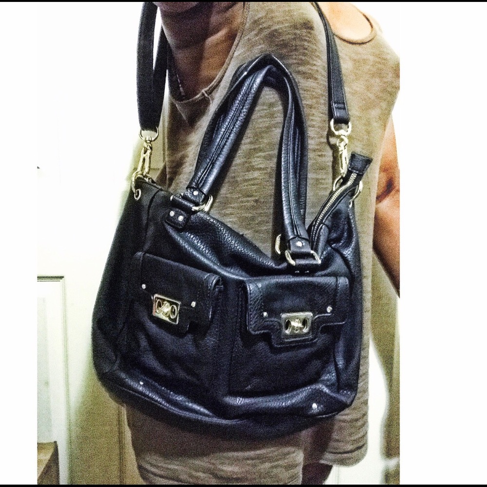 Olivia + Joy Black Handbag