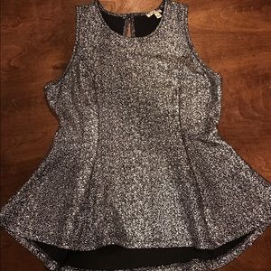 Sparkly Gold Peplum Top