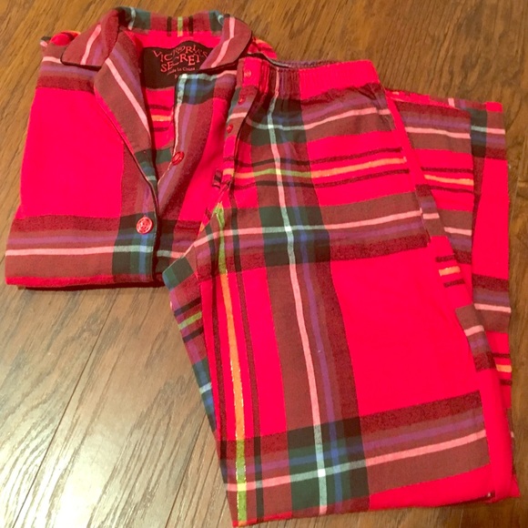 Victoria's Secret flannel pajama set--SZ small
