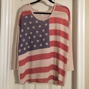 American flag blouse