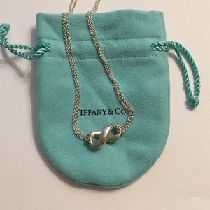 Tiffany & Co silver infinity pendant necklace