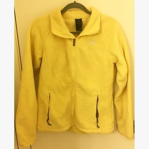 The North Face Yellow Zip Up Fleece