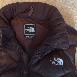 Brown North Face 550 Vest