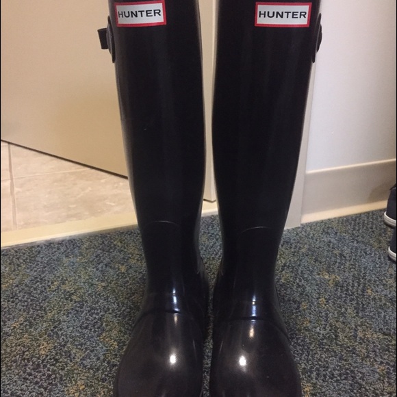 Black Hunter boots, sz 7